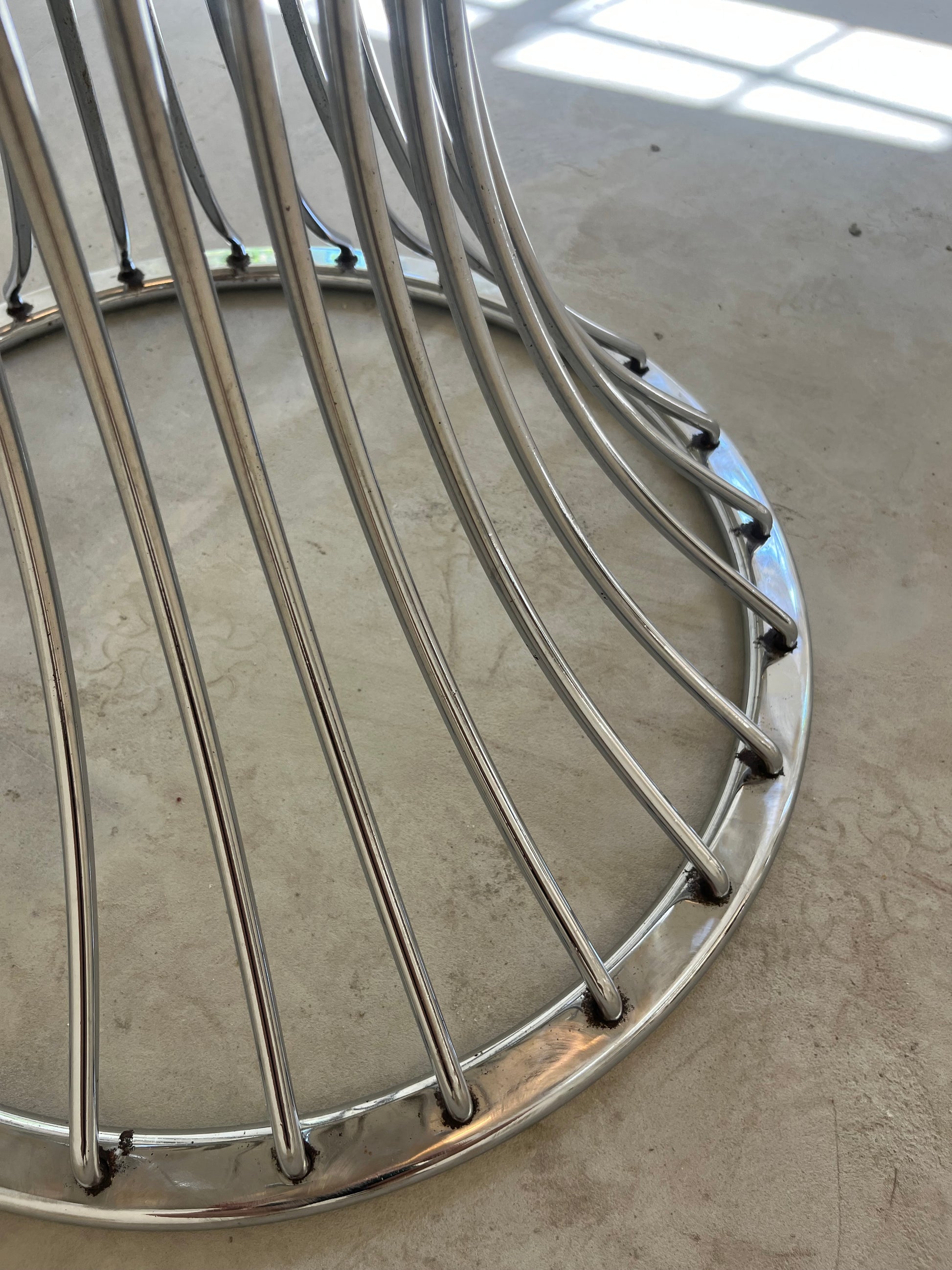 Runder Esstisch Rauchglas Chrom von Gastone Rinaldi für Rima
