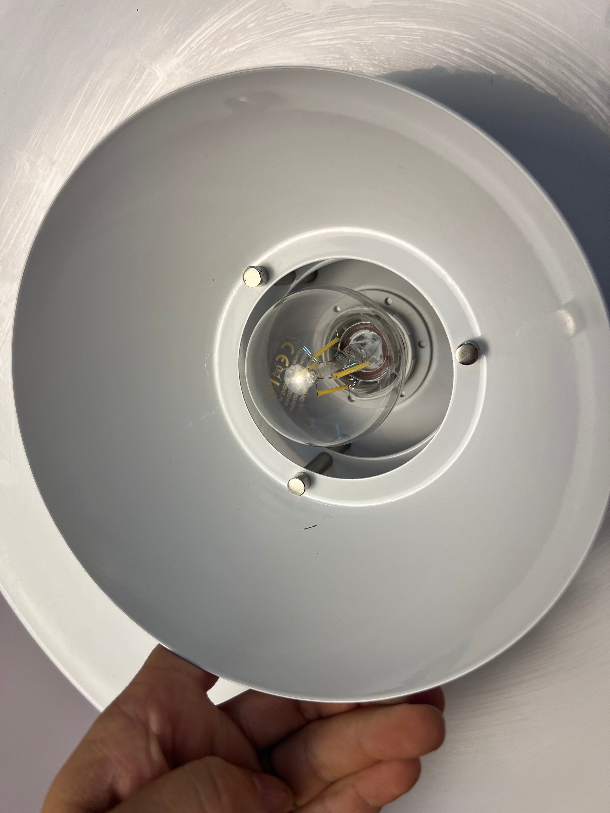 Lamellenlampe weiß aus Dänemark