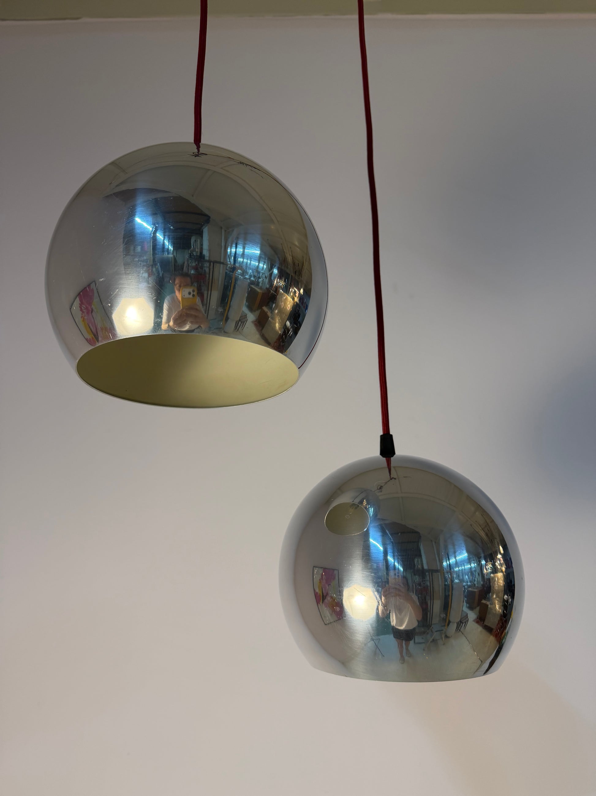 Kugellampe Topan Chrom von Verner Panton