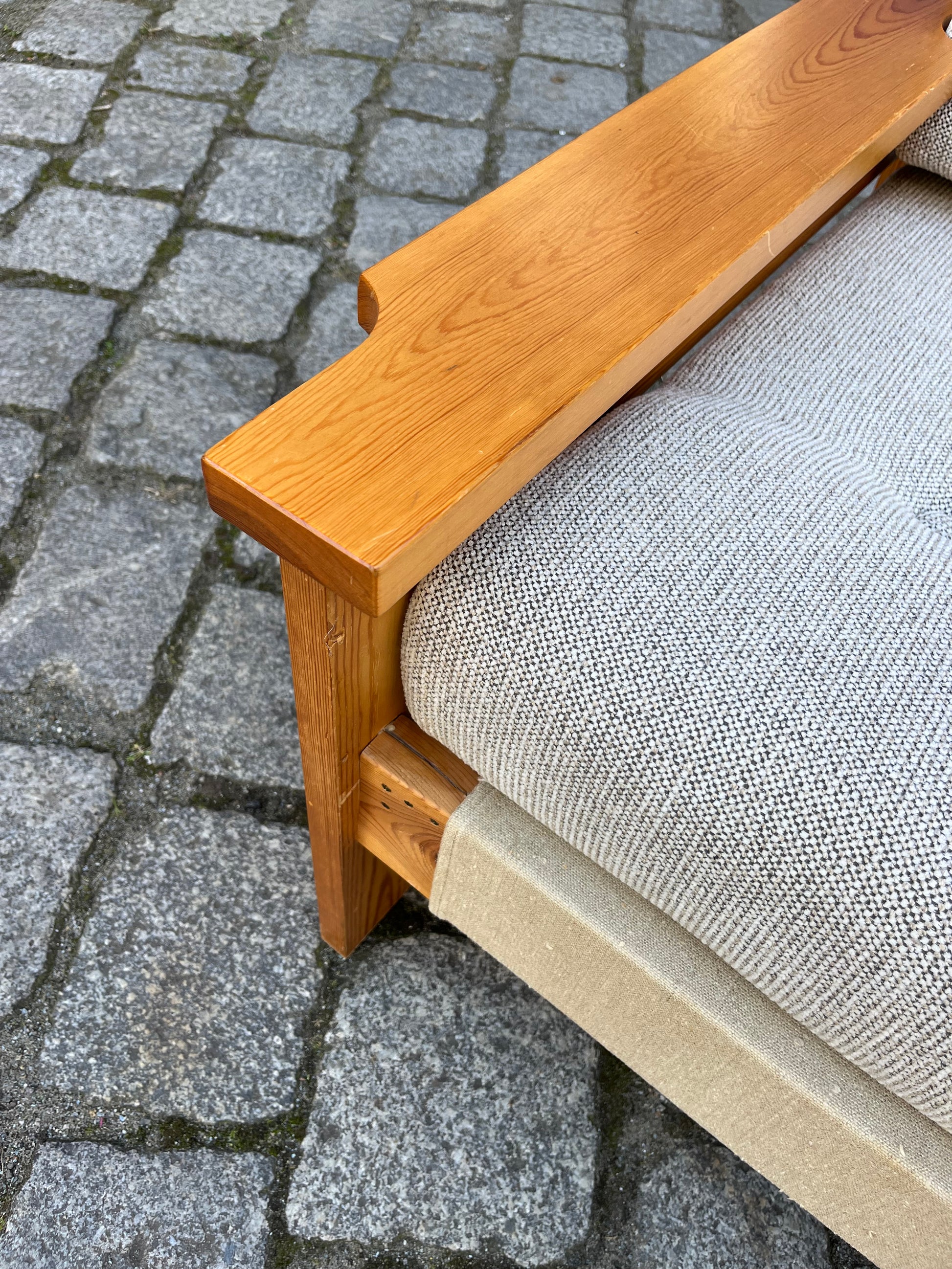 Sessel beige grau Safari Style