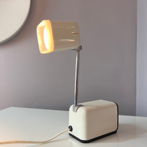 Tischlampe Modell 1001 weiß mit Teleskoparm von Karstadt