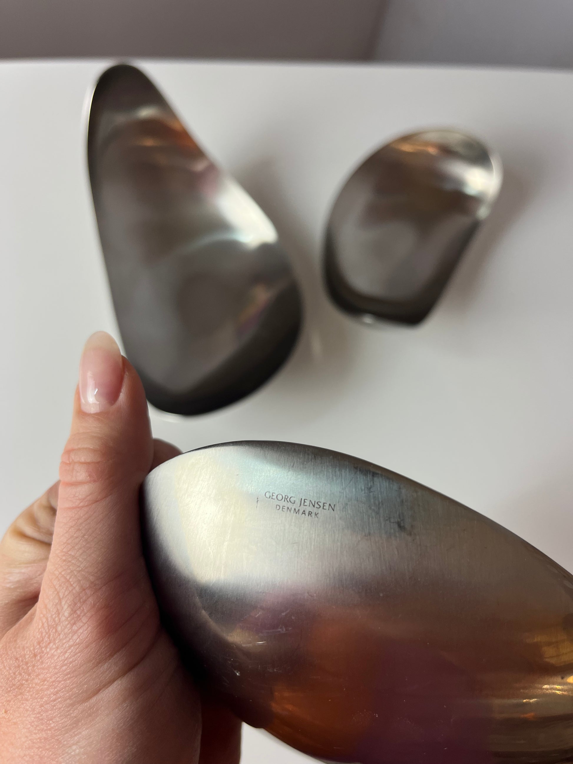 Set: Servierschalen Leaf von Helle Damkjær für Georg Jensen