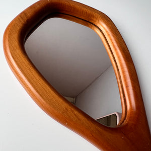 Handspiegel Buche 70er