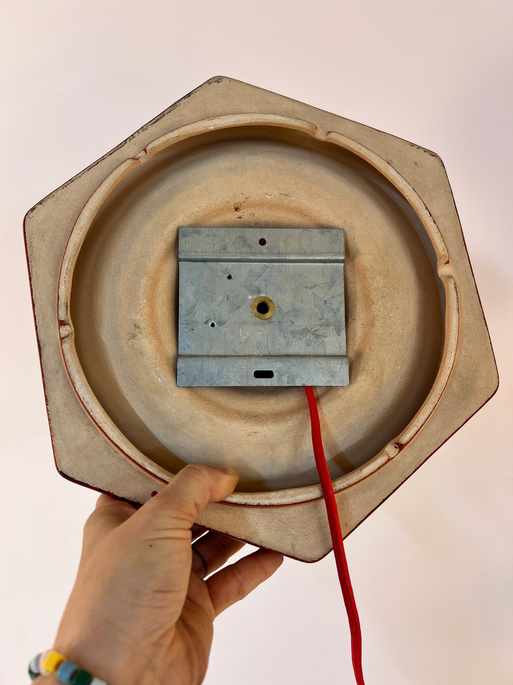Wandlampe rot Keramik von Hustadt Leuchten