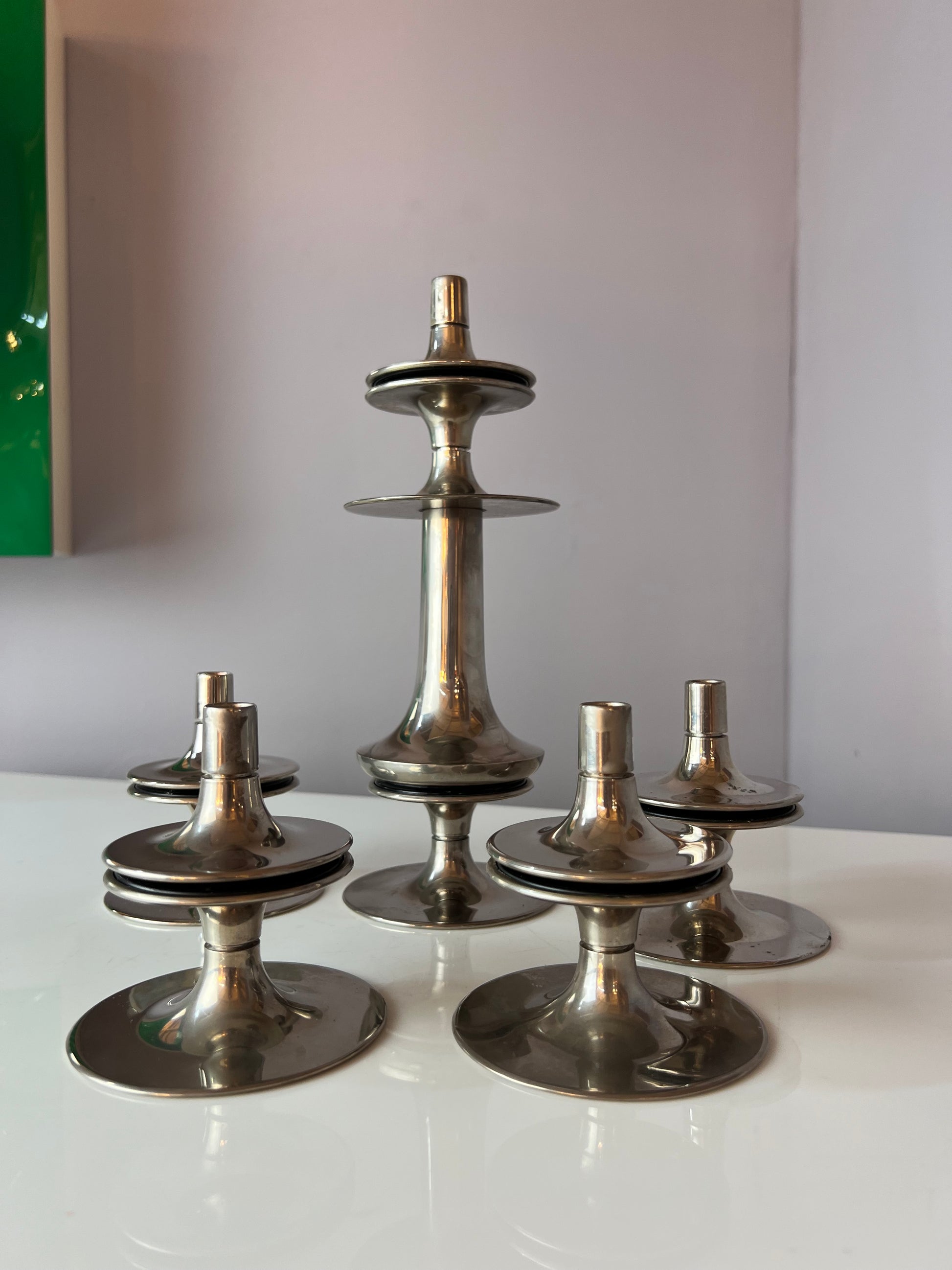 Set: Kerzenständer von Hans Nagel für BMF