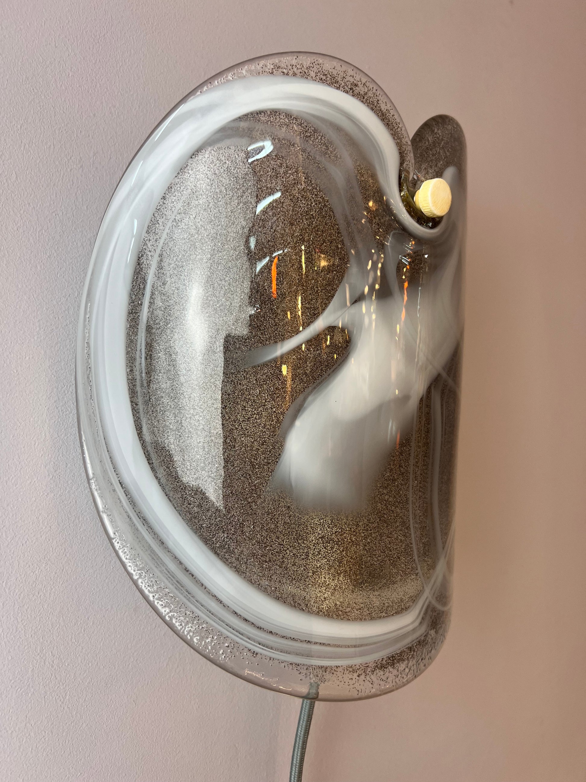 Wandlampe weiß Glas von Per Lütken für Holmegaard