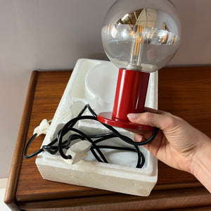 Tischlampe Big Globe rot von Motoko Ishii für STAFF