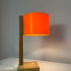 Schreibtischlampe orange Eiche von Luxus Vittsjö