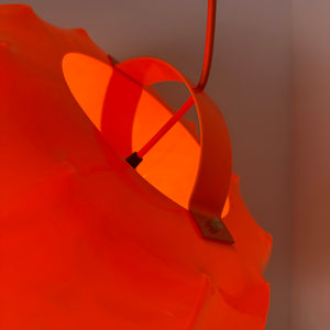Hängelampe orange mit orangem Kabel von Ilka Plast