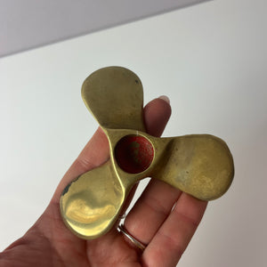 Kerzenständer Schiffsschraube Messing