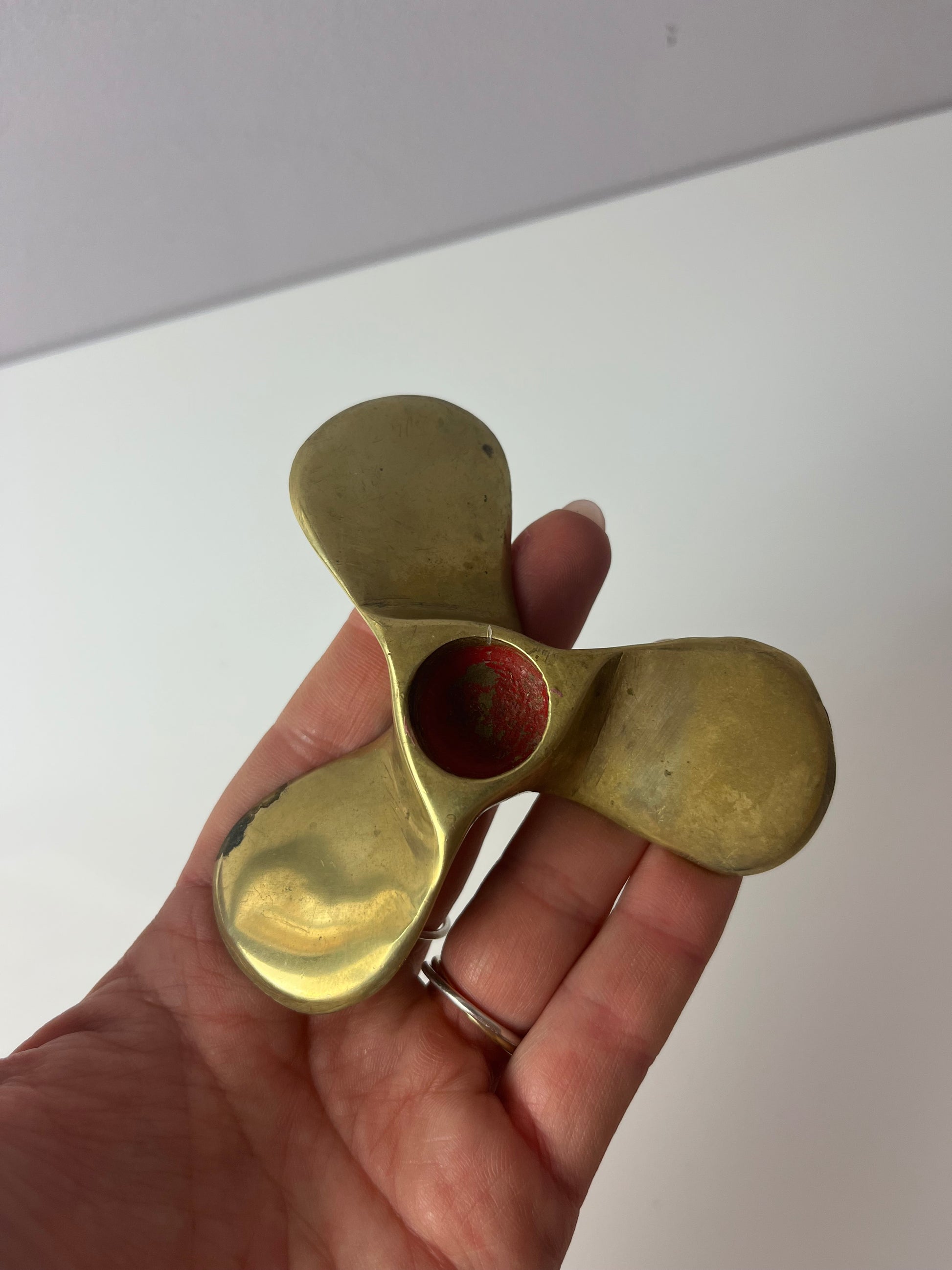 Kerzenständer Schiffsschraube Messing