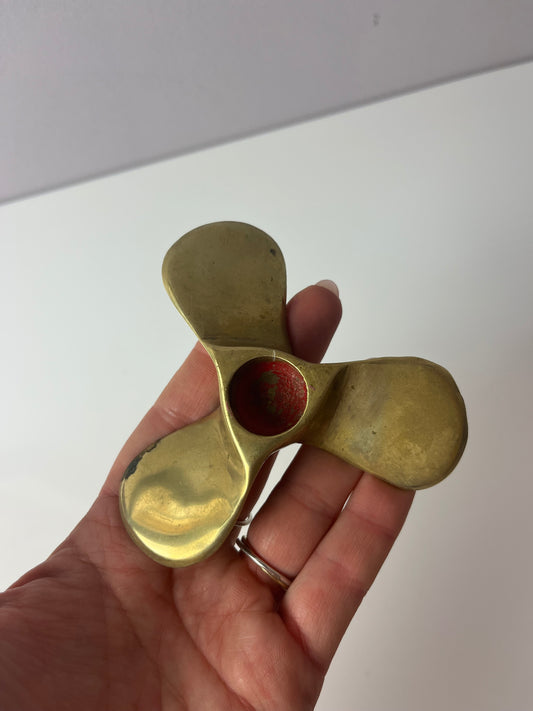 Kerzenständer Schiffsschraube Messing