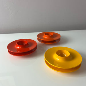 Set: 6x Eierbecher gelb orange rot von Mepal