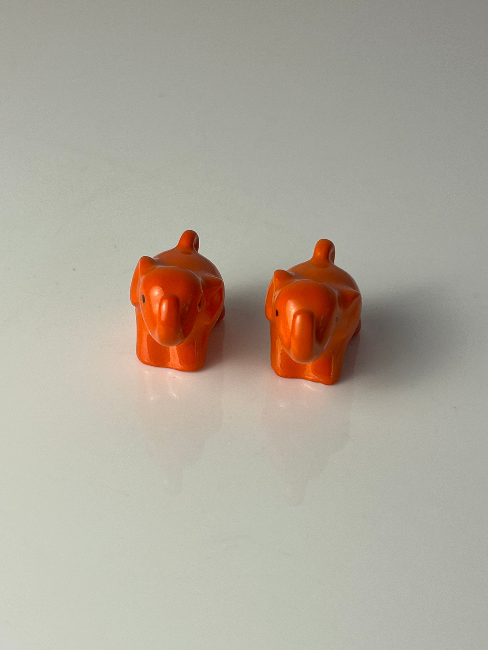 Set: 2x Mini Elefanten orange von Goebel