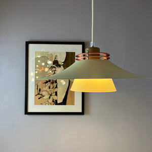 Lamellenlampe neu lackiert creme rosa braun