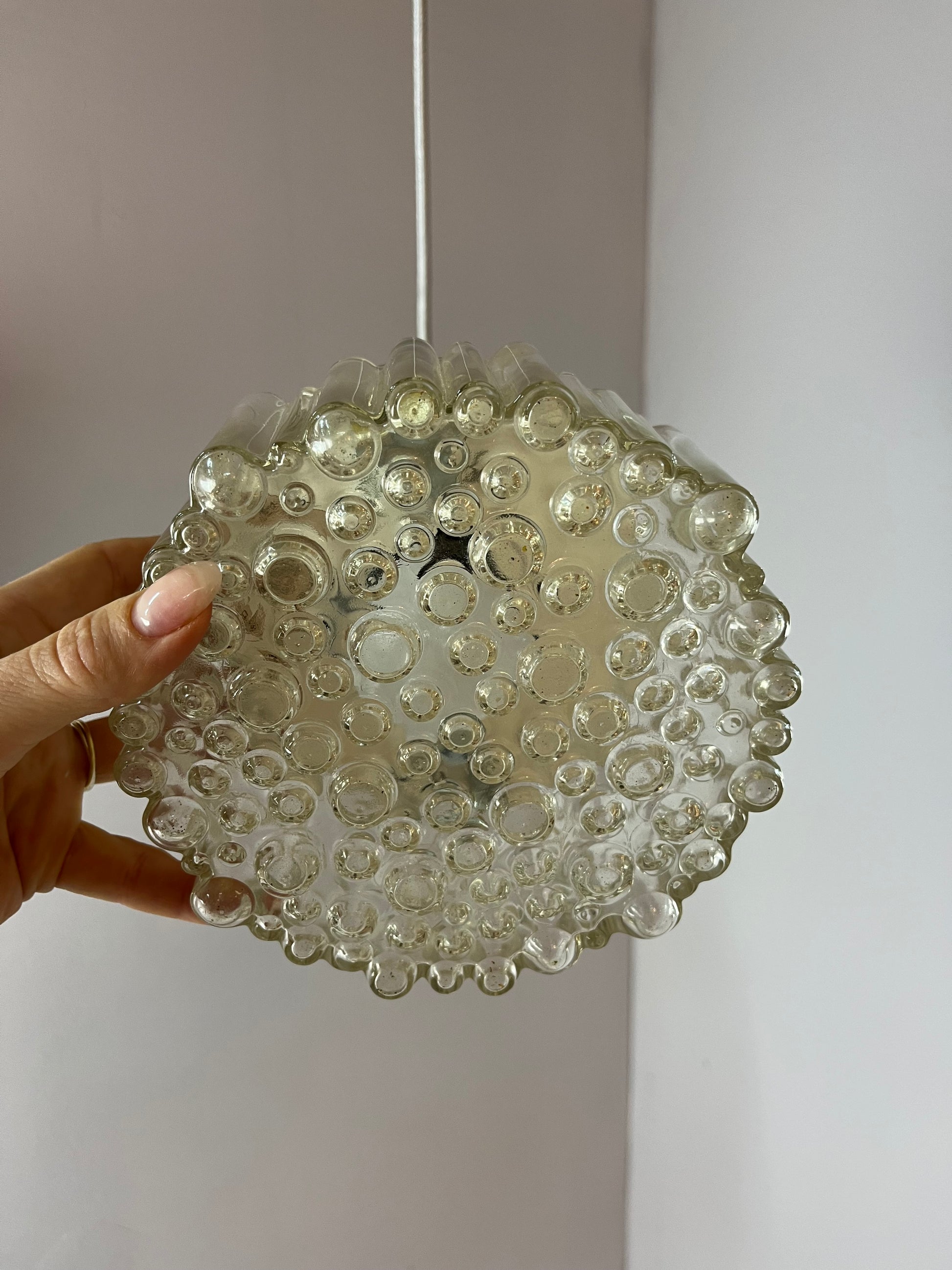 Pendelleuchte Modell P105 Klarglas Chrom von STAFF