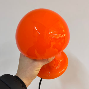 Tischlampe orange Glas aus Dänemark
