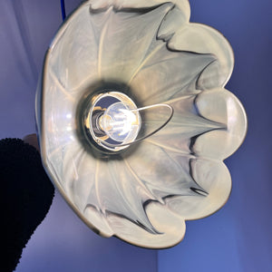 Hängelampe marmorierte Blume Kunststoff aus Dänemark