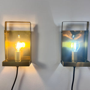 Wandlampe Maritim Typ 15806 Glas Messing von Vitrika