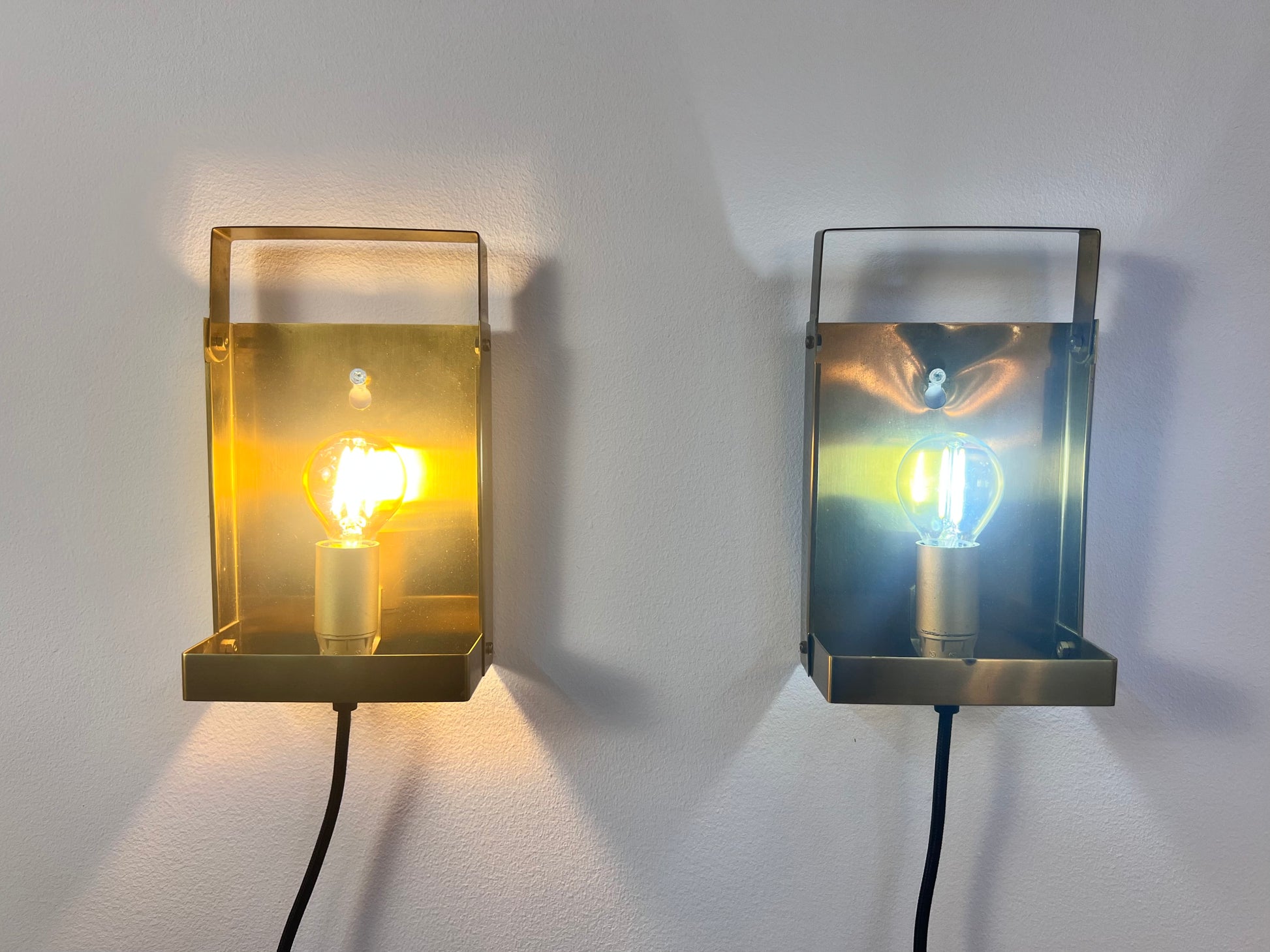 Wandlampe Maritim Typ 15806 Glas Messing von Vitrika