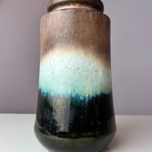Vase 549-27 grün braun von Scheurich West Germany