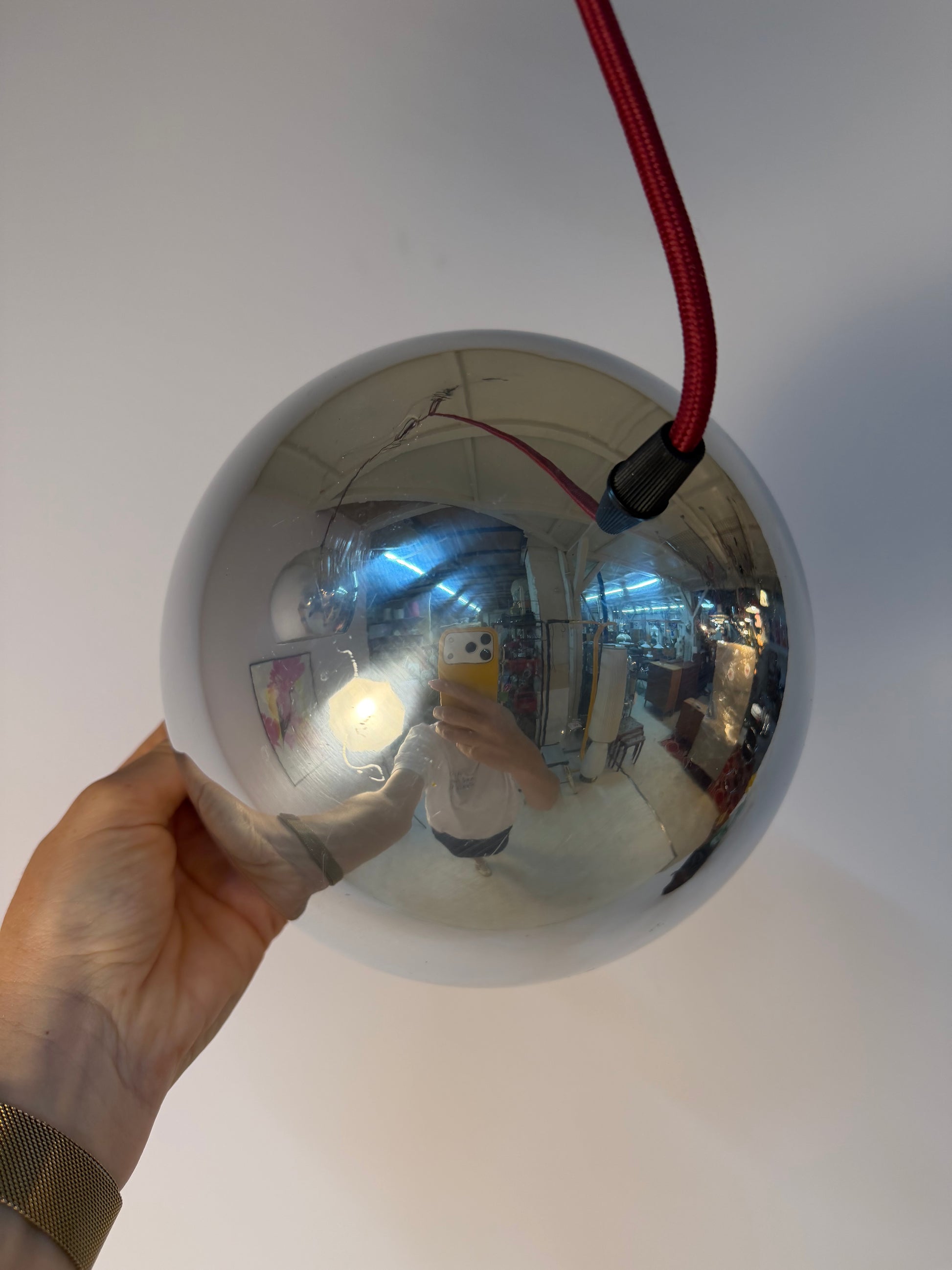 Kugellampe Topan Chrom von Verner Panton