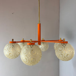 Kronleuchter orange creme