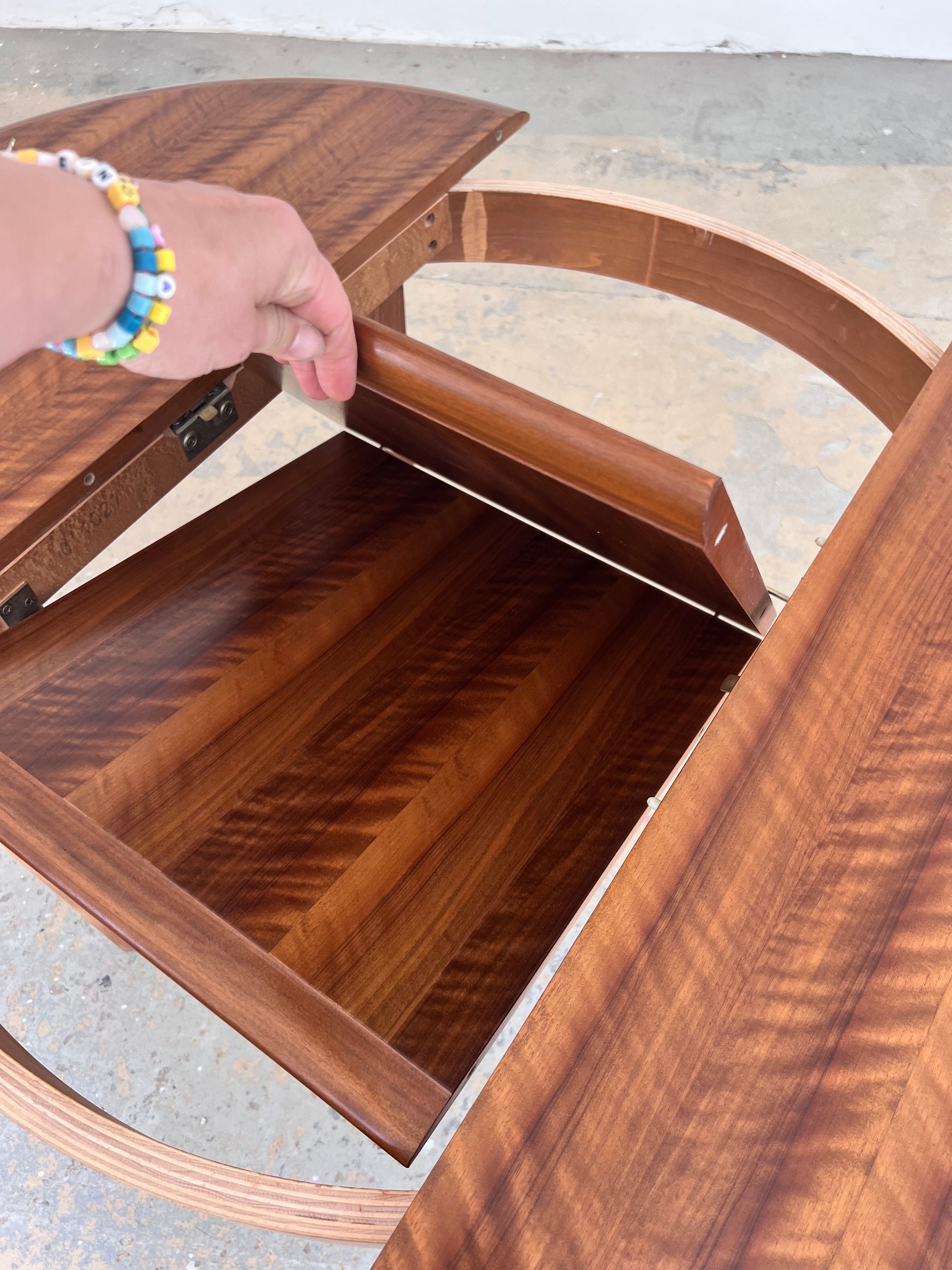 Runder Esstisch Teak mit Butterfly Auszug von Kondor