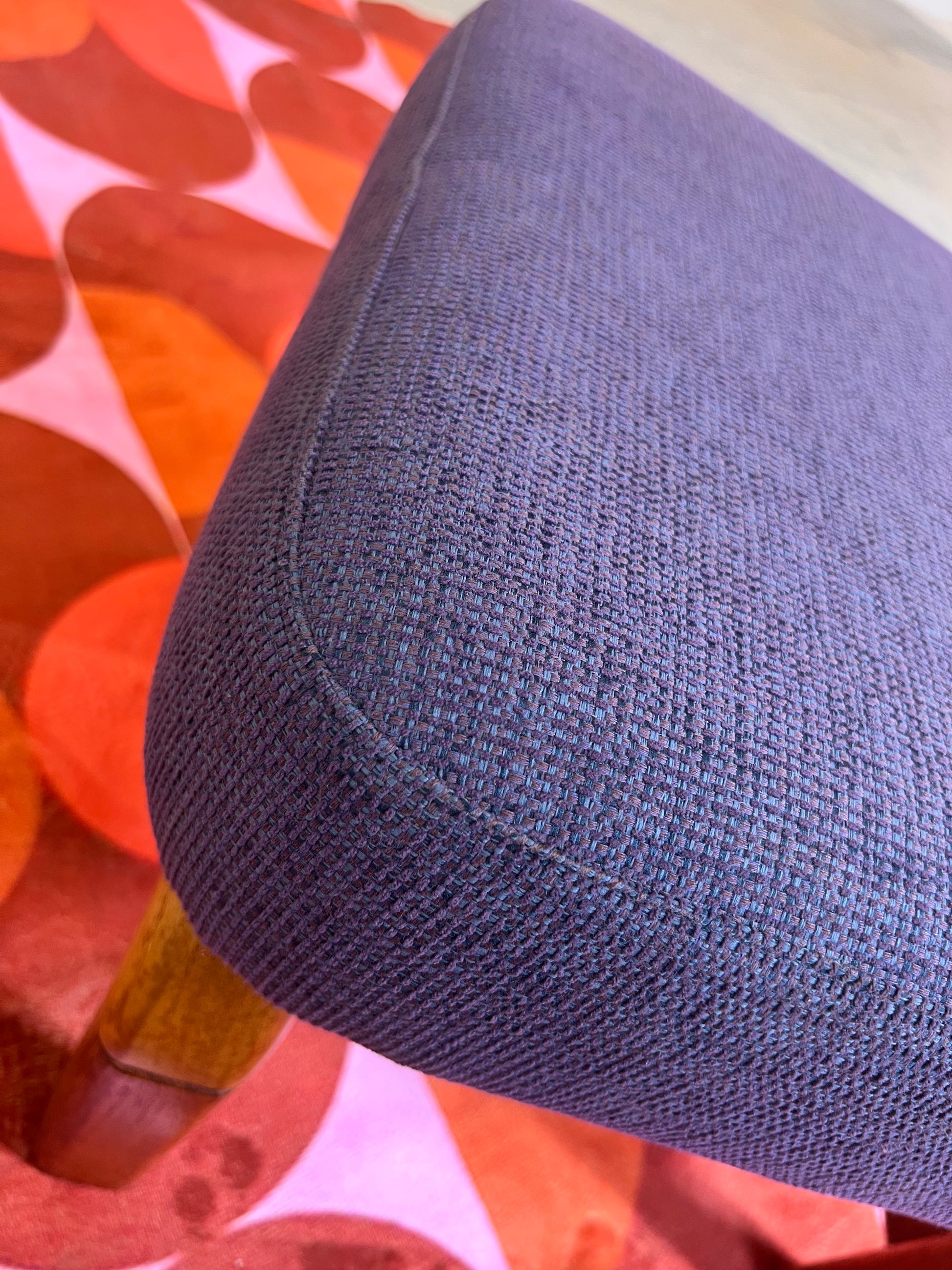 Hocker lila Teak von Preben Schou