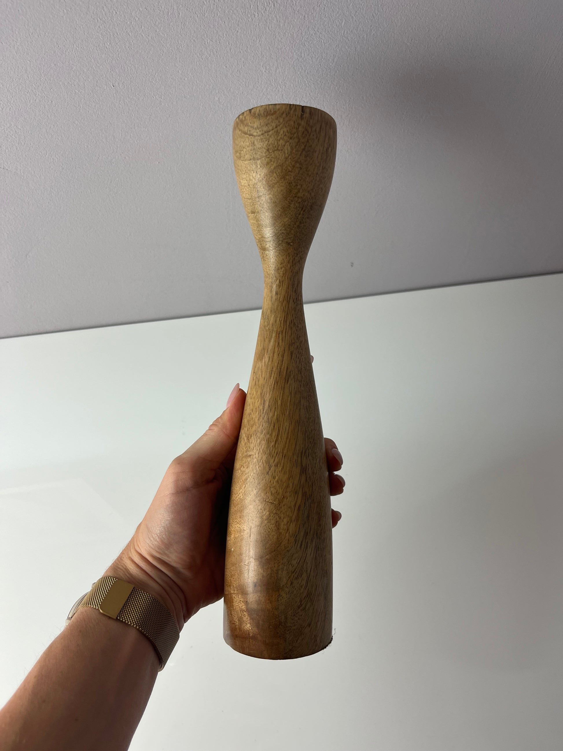 Hoher Kerzenständer Holz