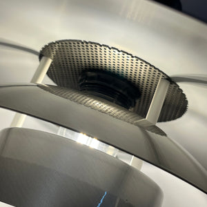 Kleine Lamellenlampe Leto silber kupfer von Top Lamper