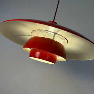 Lamellenlampe rot aus Dänemark