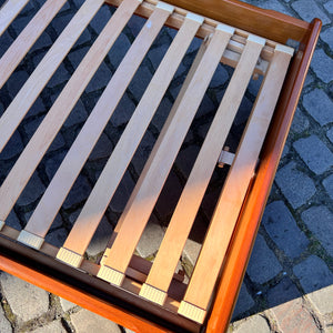 Gästebett Massivholz Teak 100x200 mit Matratze