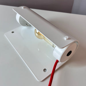 Wandlampe 6/01 weiß mit Schalterkabel von Lampas