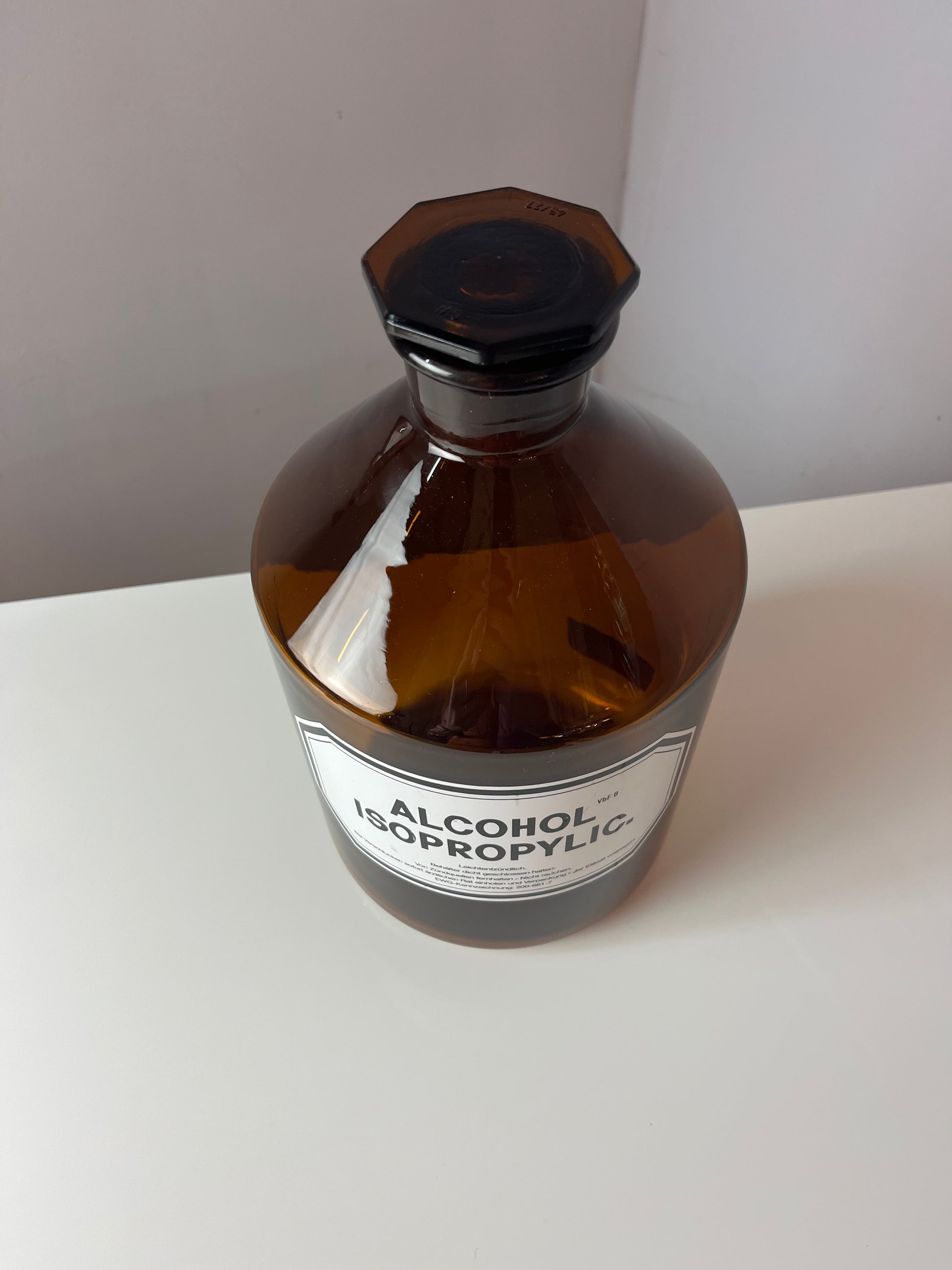 Apothekerglas Alcohol Isopropylic braun