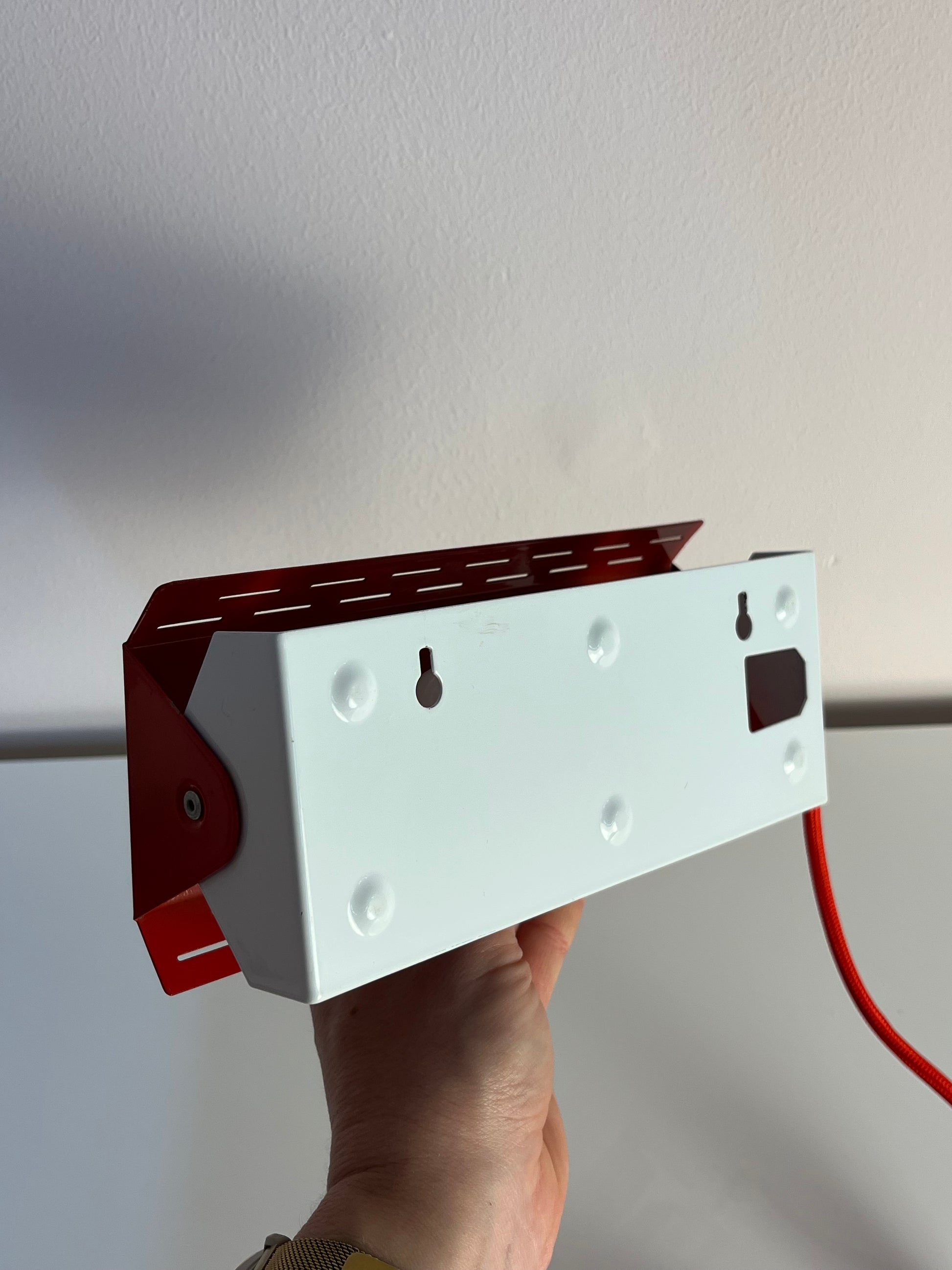 Wandlampe Twist Type 124 rot von Knud Christensen Electronic