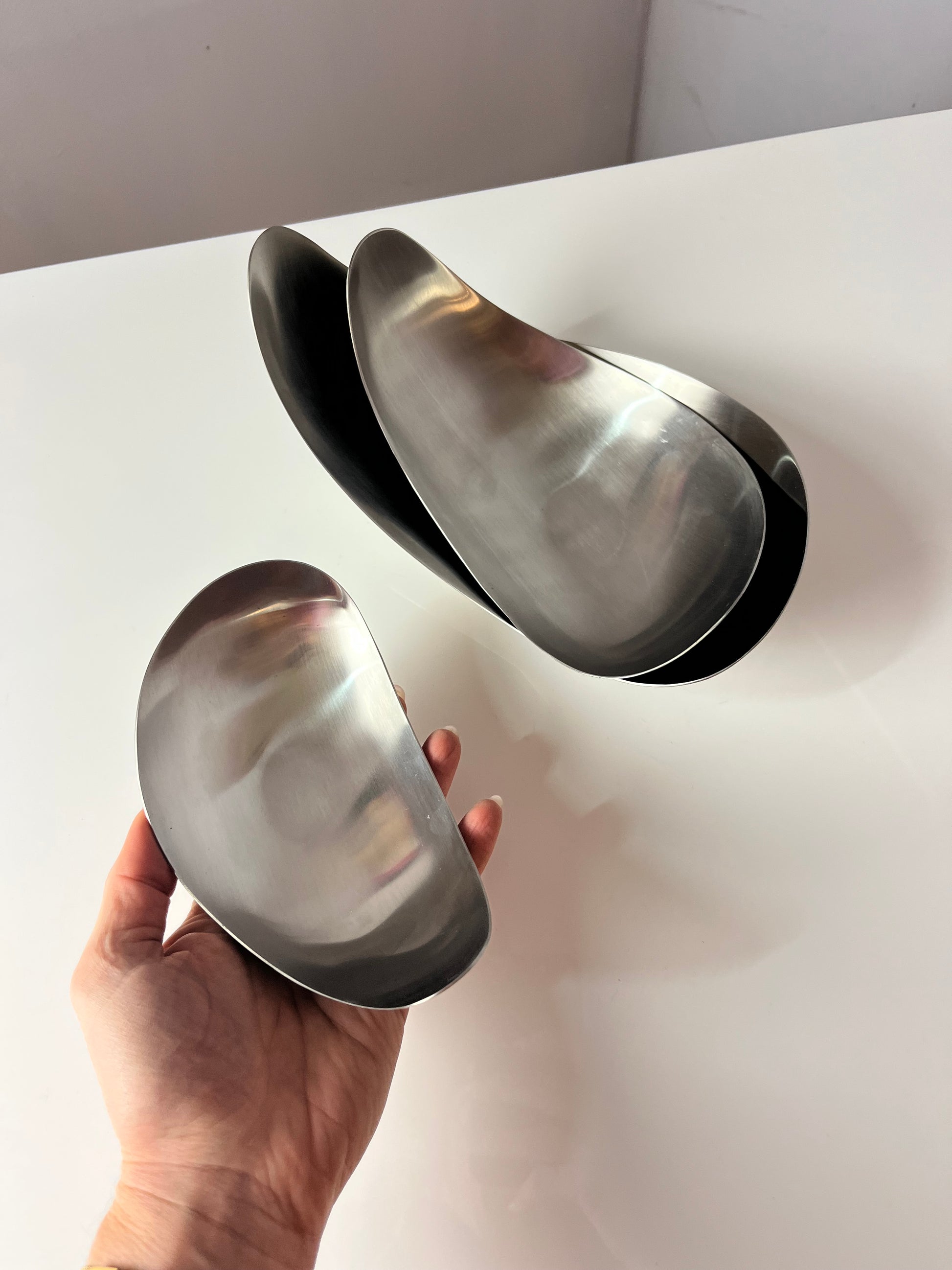 Set: Servierschalen Leaf von Helle Damkjær für Georg Jensen