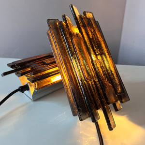 Set: 2x Wandlampe graubraun von Claus Bolby