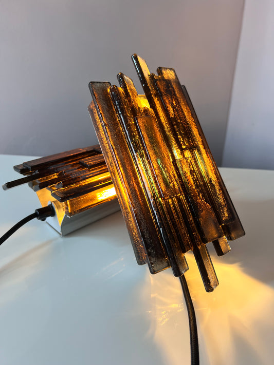 Set: 2x Wandlampe graubraun von Claus Bolby
