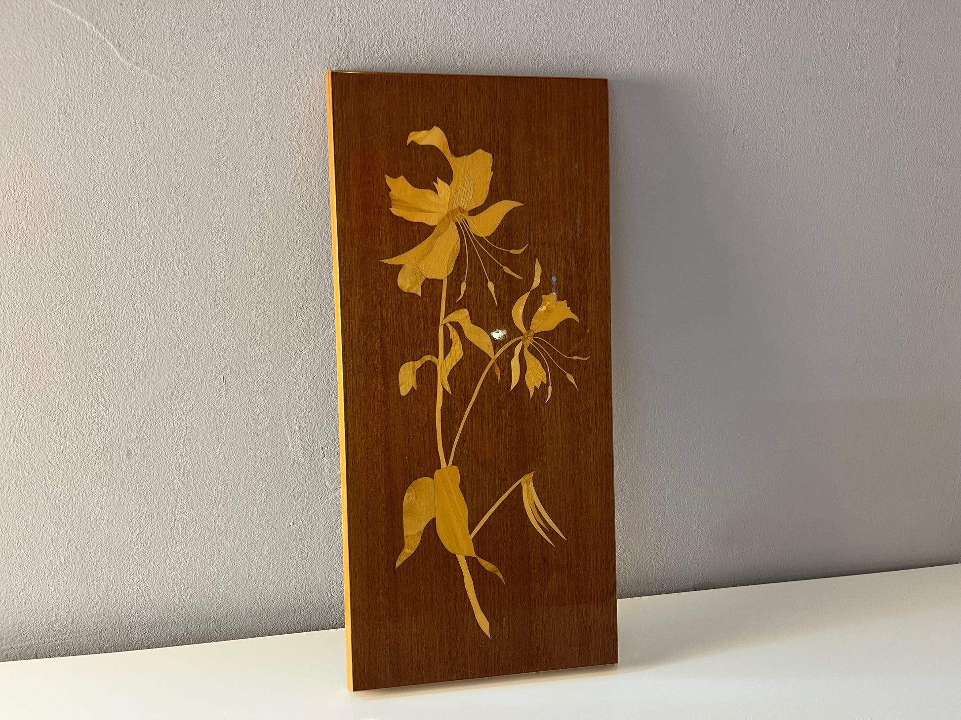 Intarsienbild Blumen