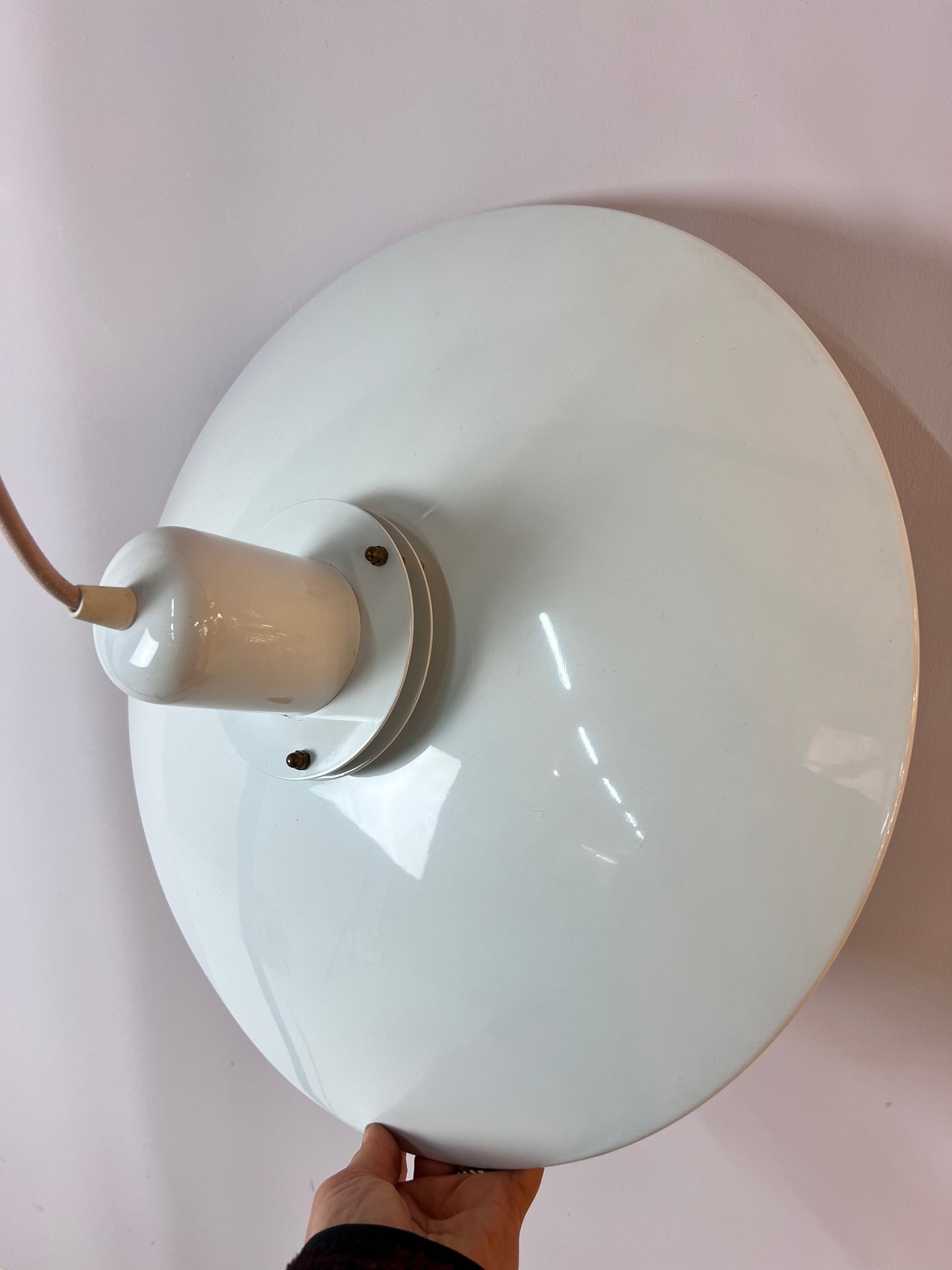 Lamellenlampe 'Rolly' weiß von Brevettato