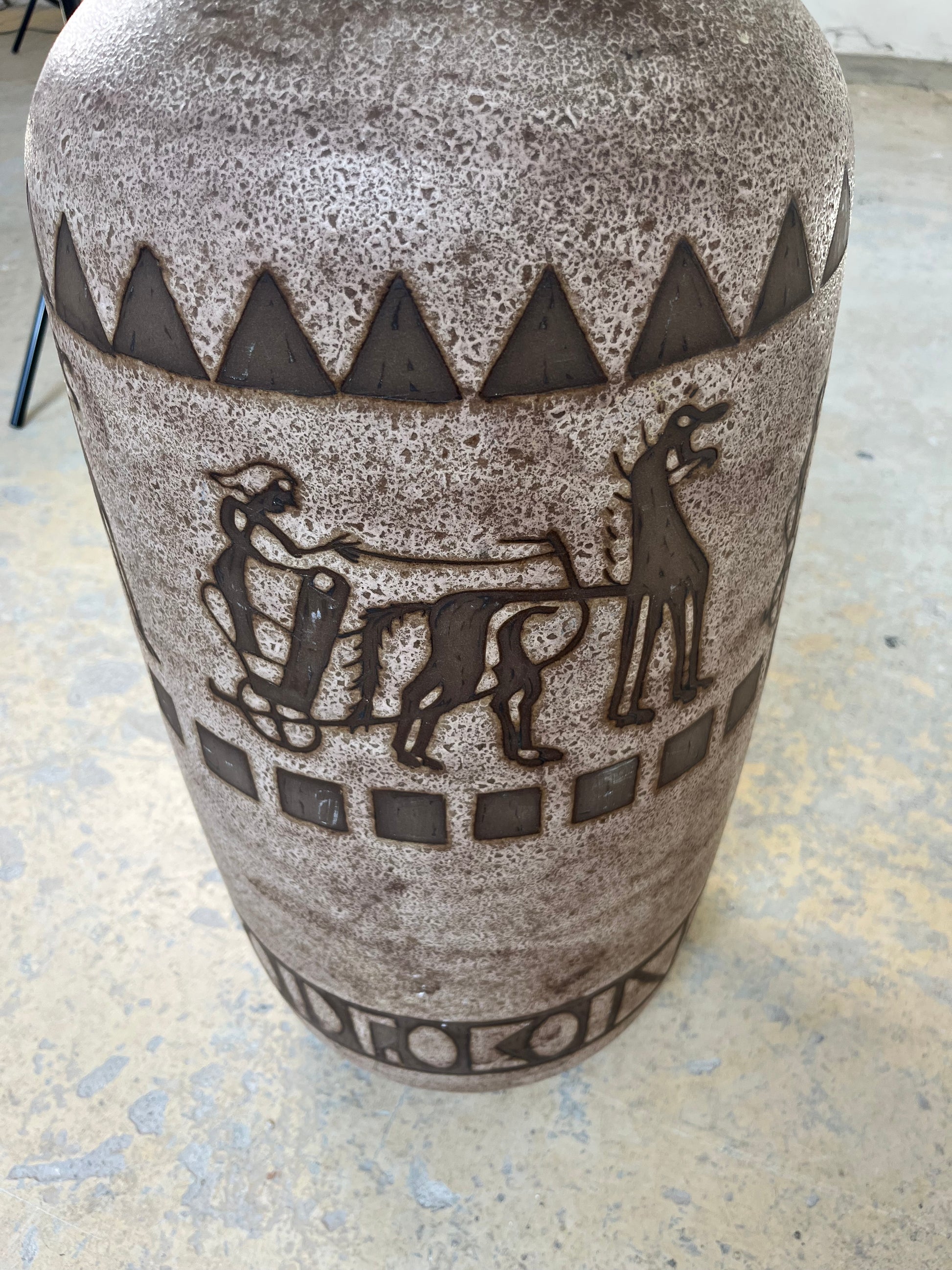 Bodenvase Ägina 124 von Ceramano West Germany