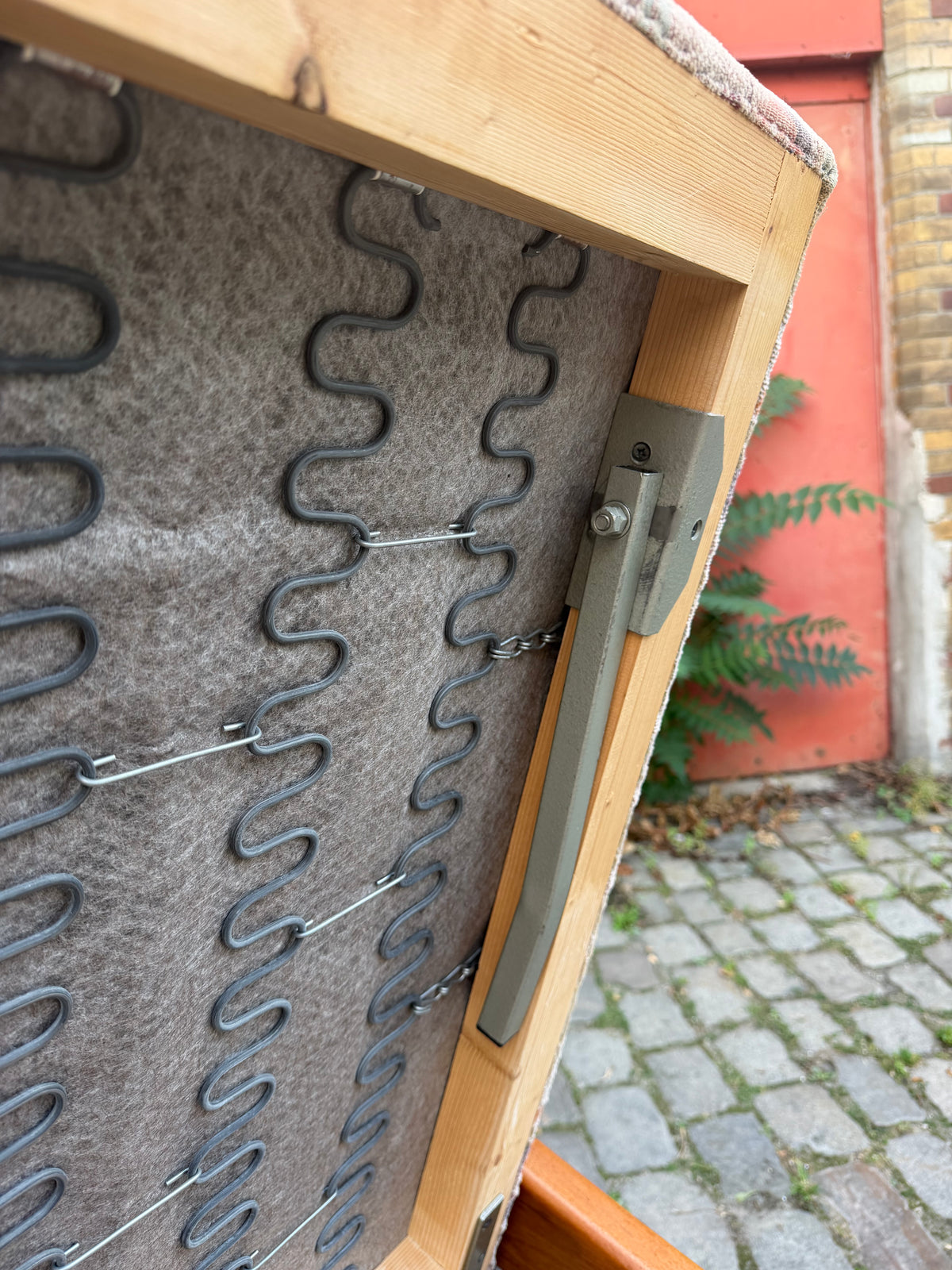 Schlafsessel / Gästebett Teak Textilstoff aus Dänemark