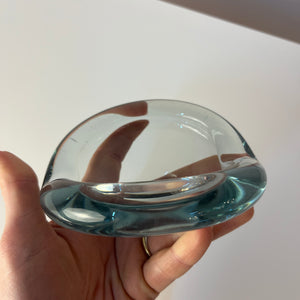 Aschenbecher hellblau Glas von Per Lütken von Holmegaard