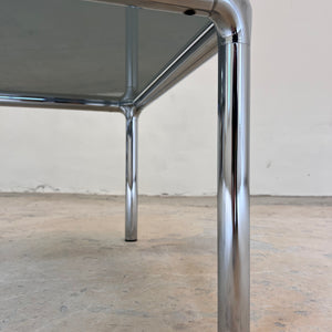 Couchtisch Chrom Rauchglas ETIENNE FERMIGIER