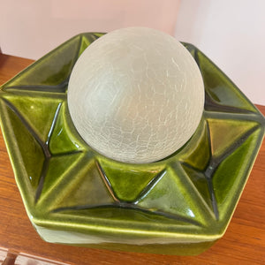 Wandlampe grün Keramik von Honsel
