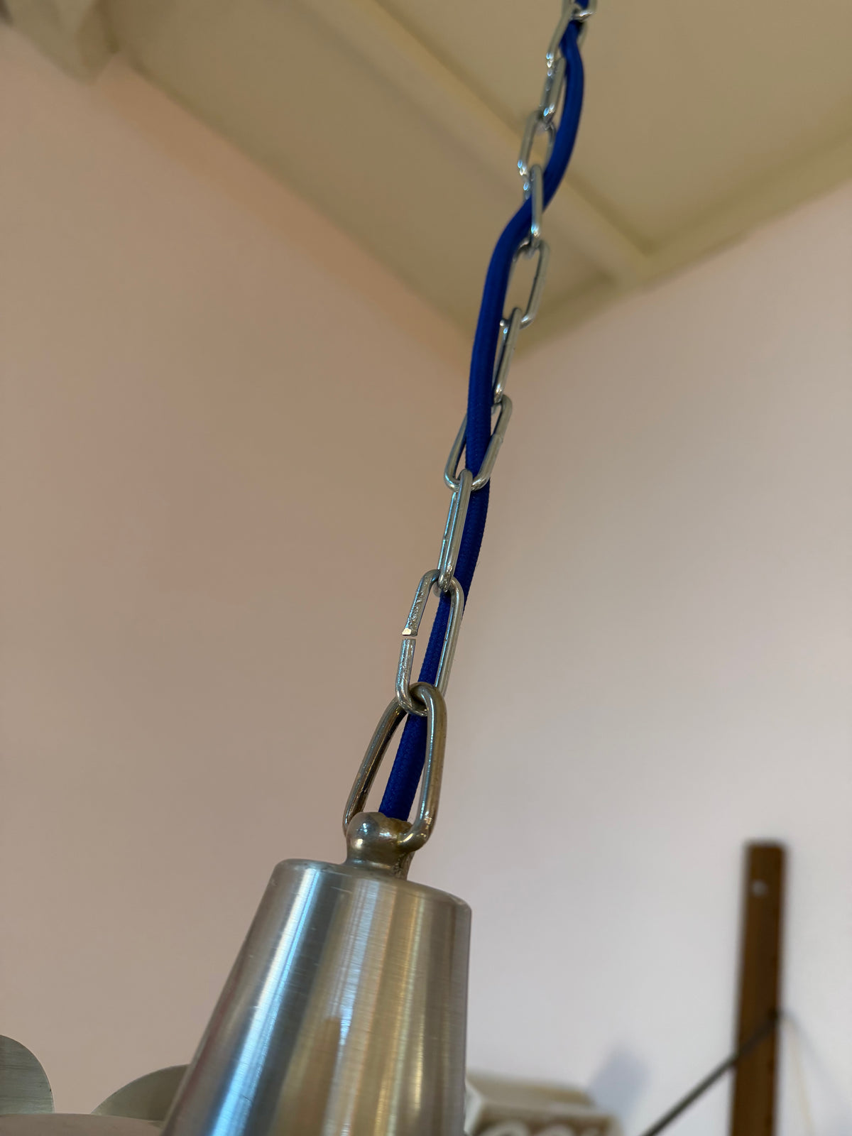 Hängelampe blau silber von Vitrika