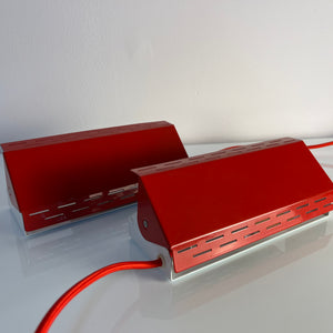 Wandlampe Twist Type 124 rot von Knud Christensen Electronic