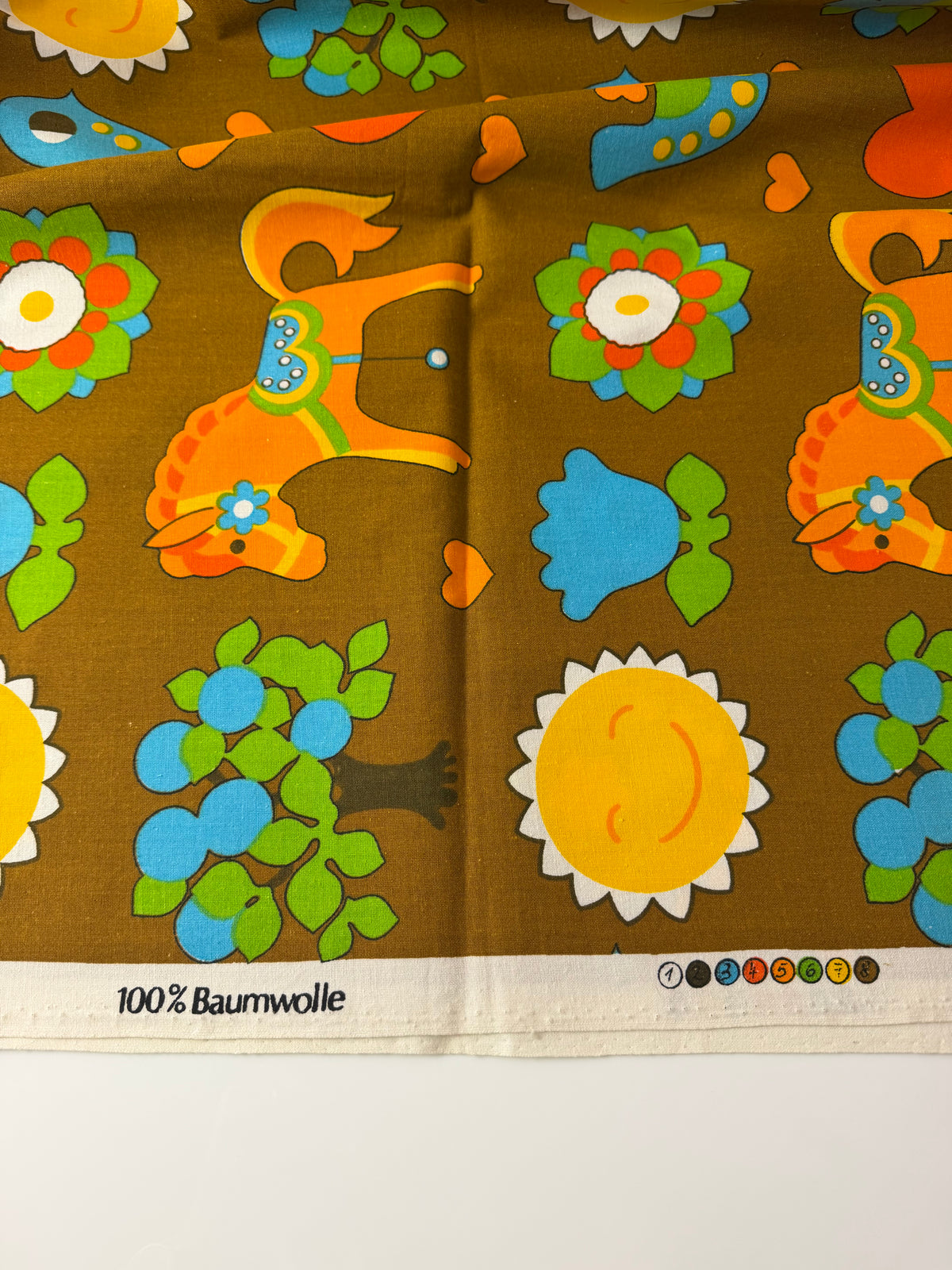 Stoff mit Kindermotiv 125 x 125 cm von dekoplus