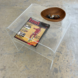 Beistelltisch Plexiglas mit Ablagefach